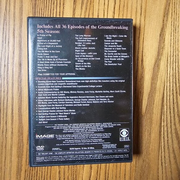 The Twilight Zone - The Complete Definitive Collection Season 5 (DVD) Paramount - Picture 2 of 3